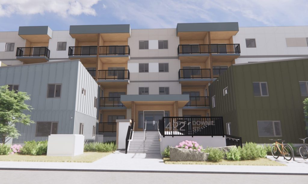 Four-storey housing devlopment in Revelstoke, BC